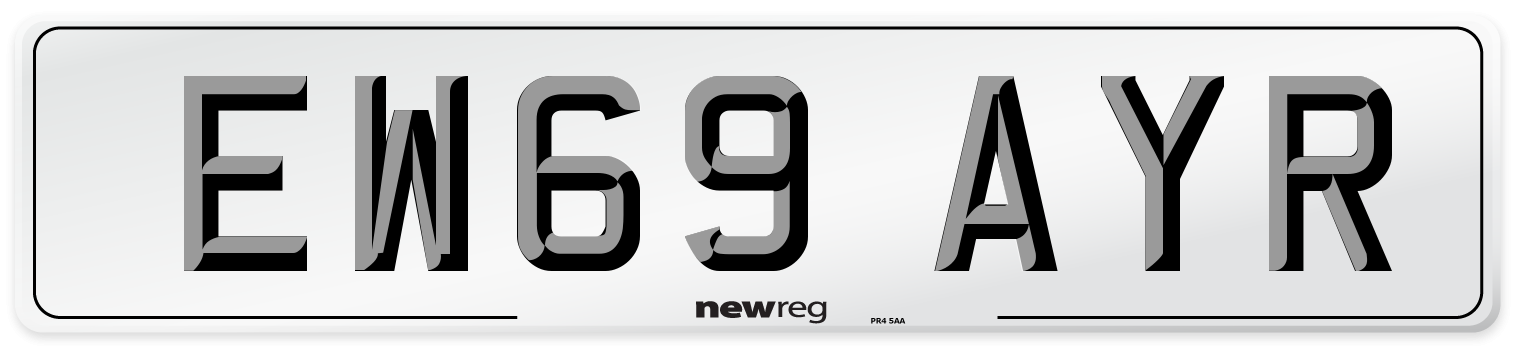 EW69 AYR Number Plate from New Reg